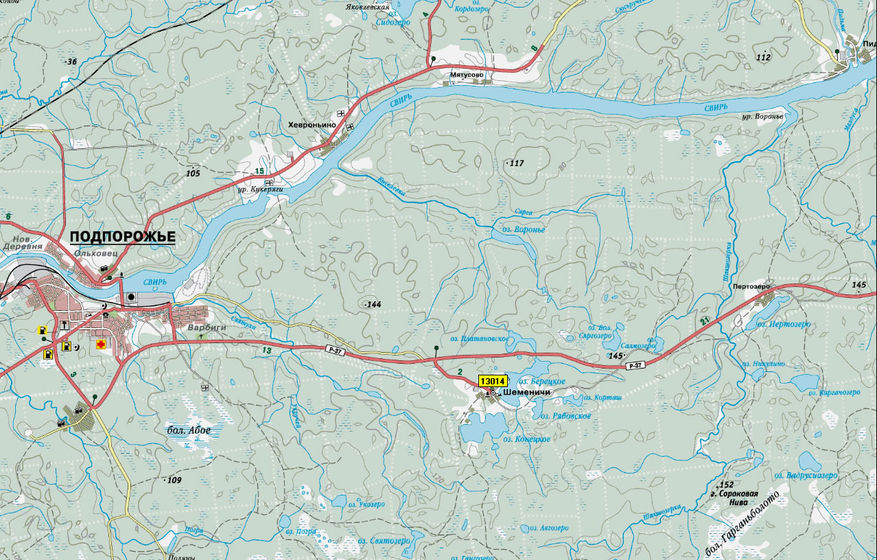 Мятусово подпорожский район карта