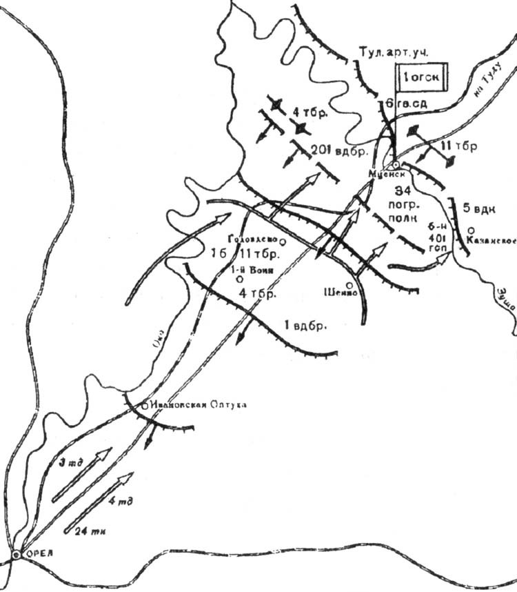 Карта орла 1941