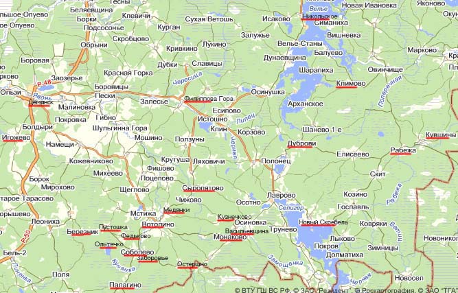 Карта новгородской области с деревнями старорусский район